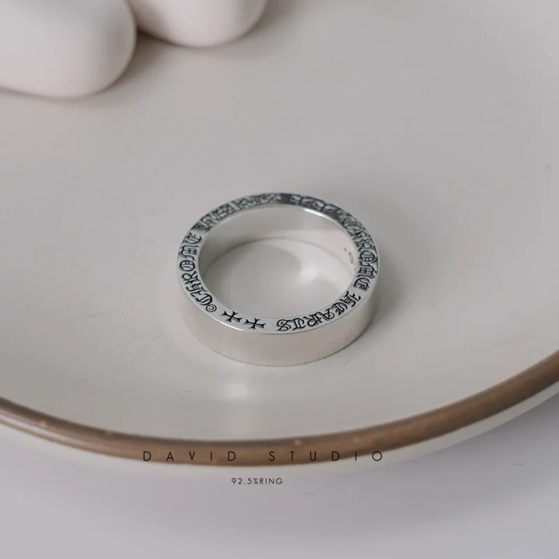 Chrome Hearts Cross Ring - Gothic 925 Sterling Silver Jewelry | David Studio