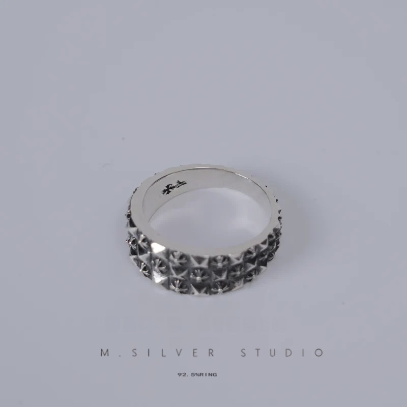 Chrome Hearts Cross Ring - Gothic 925 Sterling Silver Jewelry | David Studio