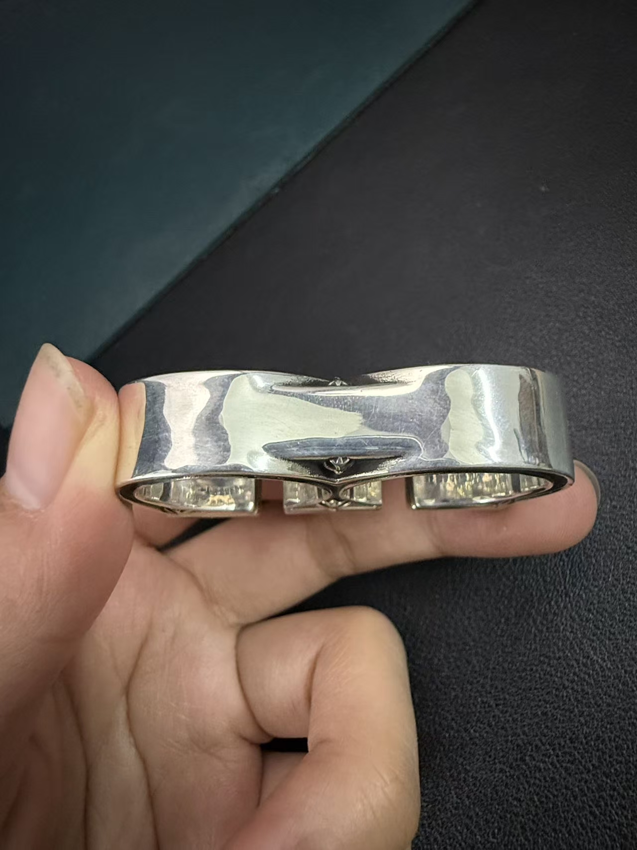 Chrome Hearts Cross Ring - Gothic 925 Sterling Silver Jewelry | David Studio