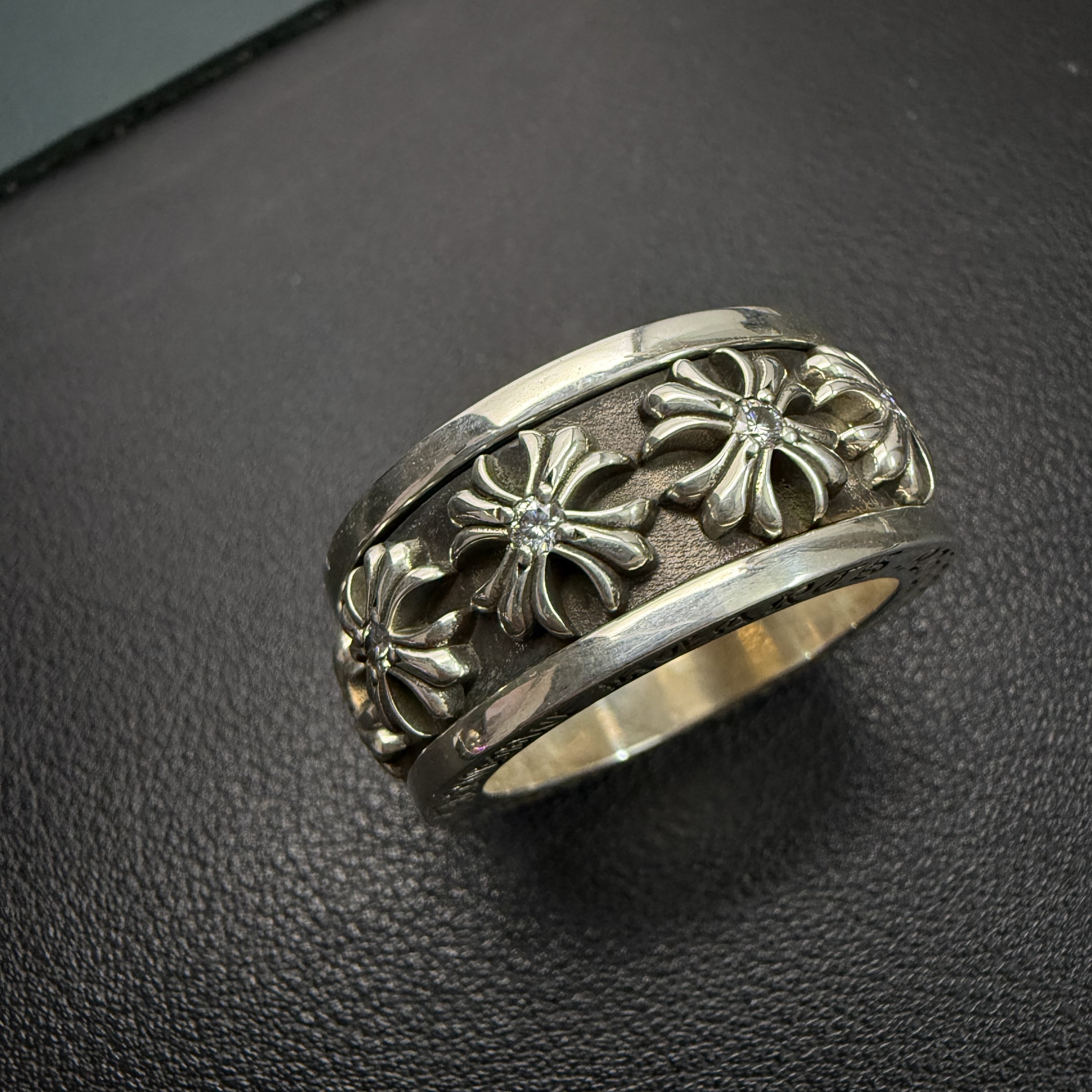 Chrome Hearts Cross Ring - Gothic 925 Sterling Silver Jewelry | David Studio