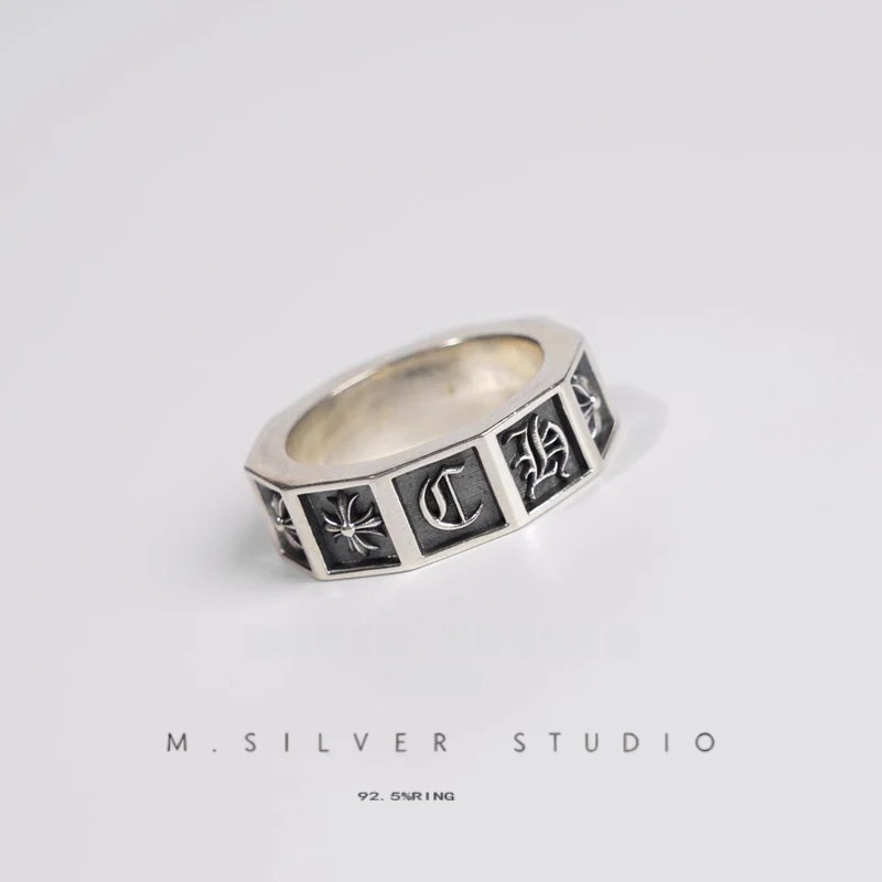 Chrome Hearts Cross Ring - Gothic 925 Sterling Silver Jewelry | David Studio