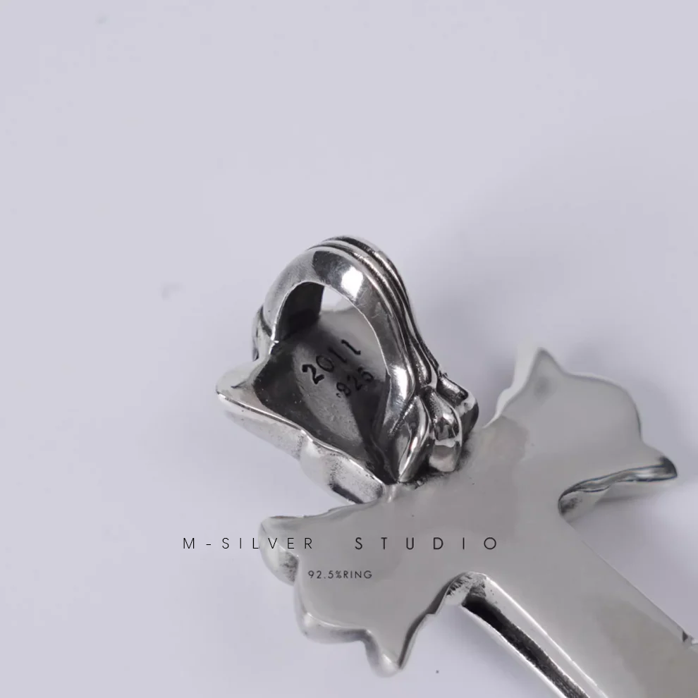 Chrome Hearts Cross Ring - Gothic 925 Sterling Silver Jewelry | David Studio