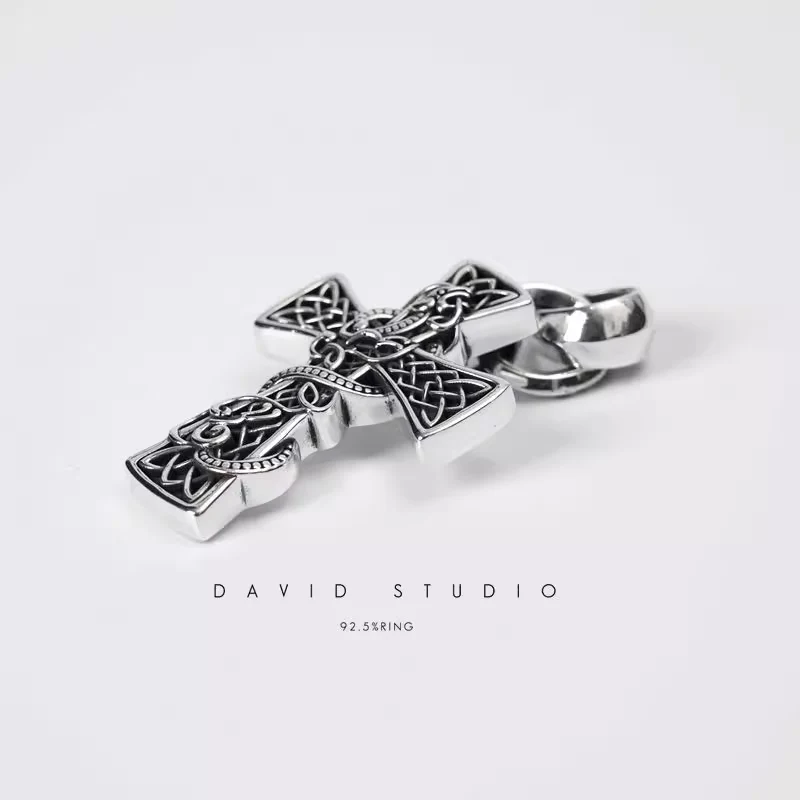 Chrome Hearts Cross Ring - Gothic 925 Sterling Silver Jewelry | David Studio
