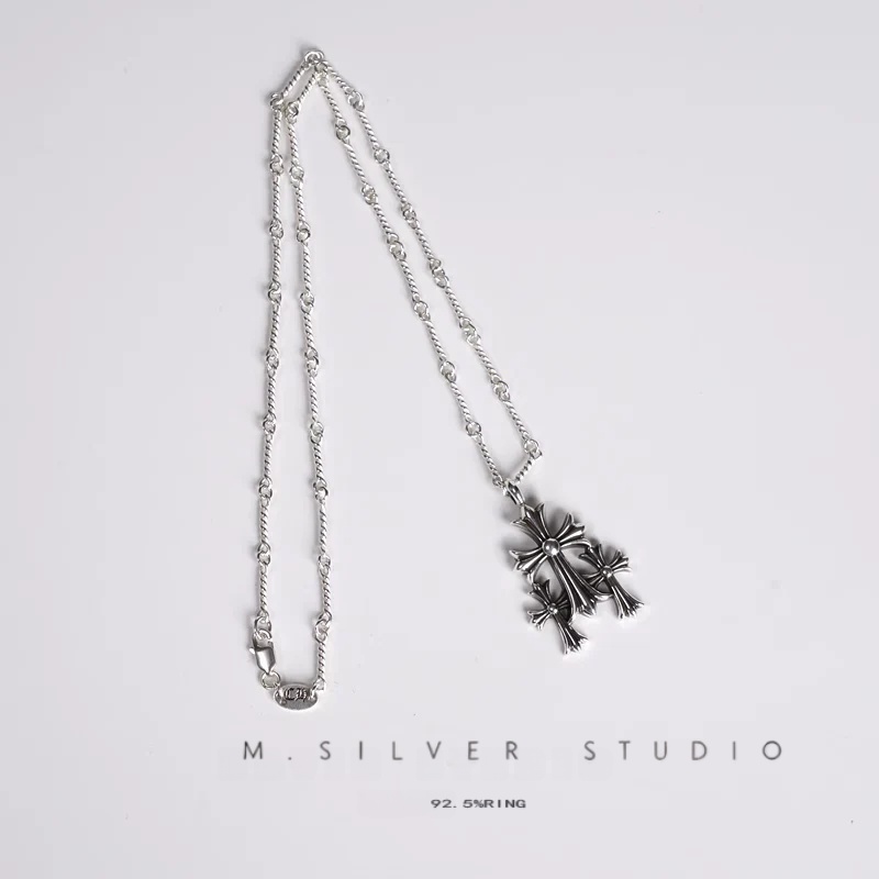 Chrome Hearts Cross Ring - Gothic 925 Sterling Silver Jewelry | David Studio