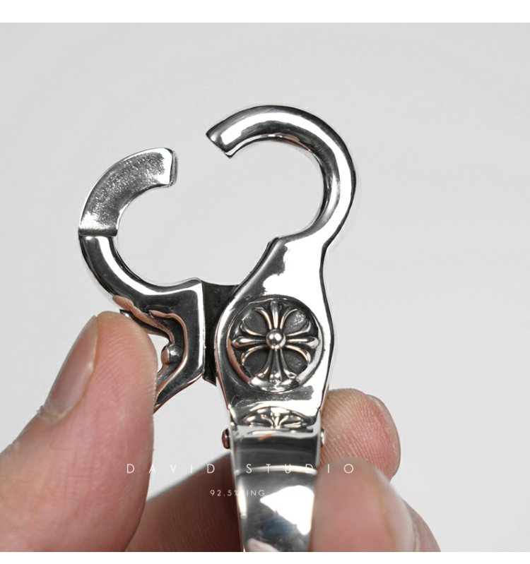 Chrome Hearts Cross Ring - Gothic 925 Sterling Silver Jewelry | David Studio