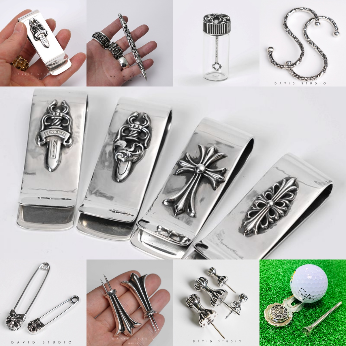 Chrome Hearts Cross Ring - Gothic 925 Sterling Silver Jewelry | David Studio