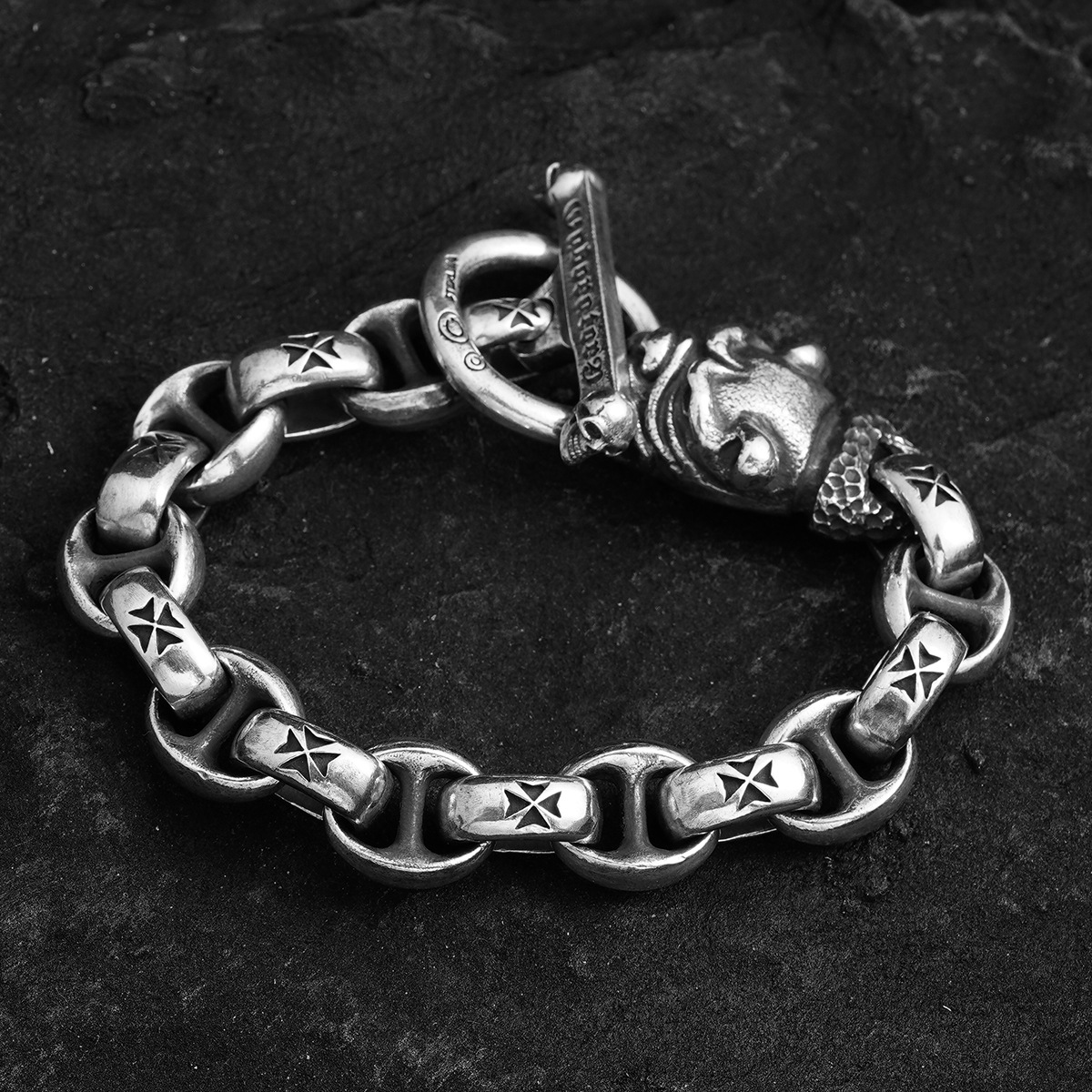 Chrome Hearts Cross Ring - Gothic 925 Sterling Silver Jewelry | David Studio