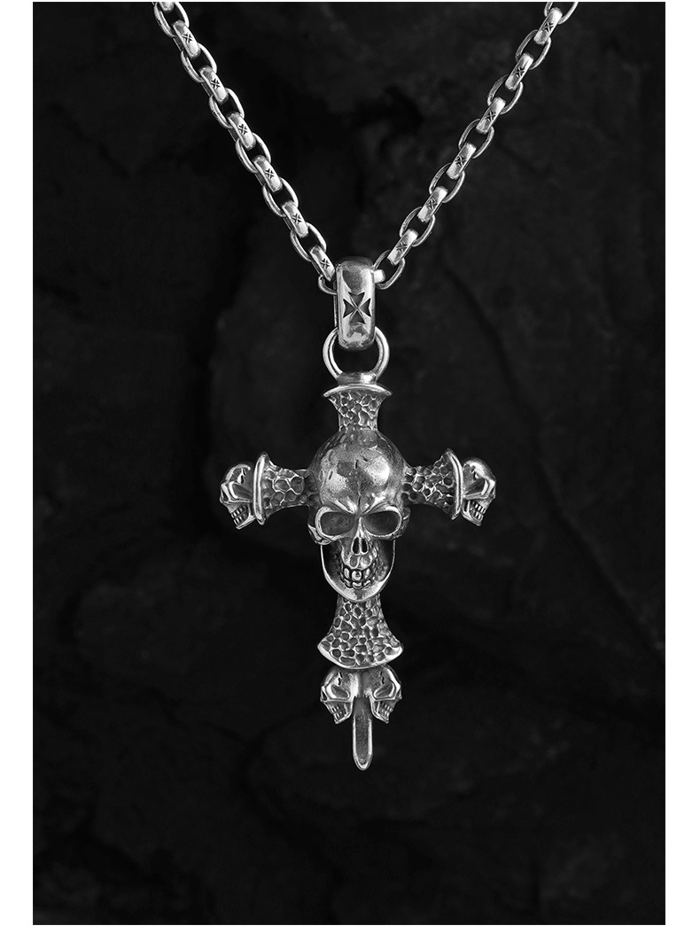 Chrome Hearts Cross Ring - Gothic 925 Sterling Silver Jewelry | David Studio