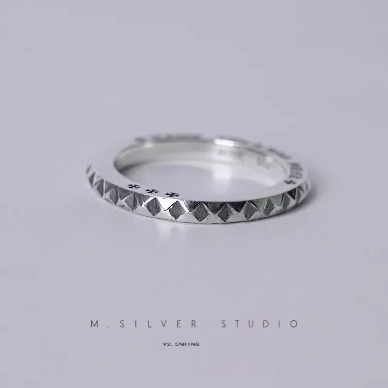 Chrome Hearts Cross Ring - Gothic 925 Sterling Silver Jewelry | David Studio