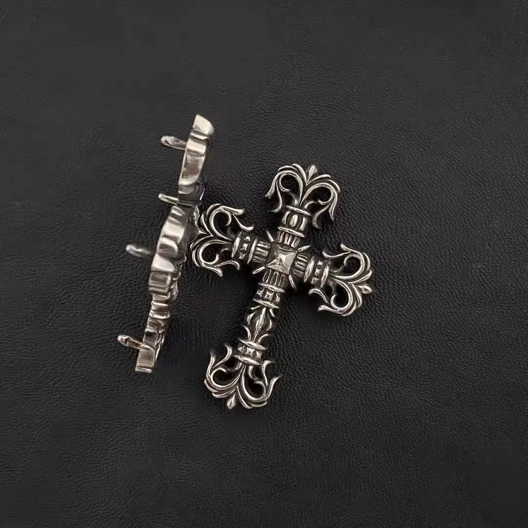 Chrome Hearts Cross Ring - Gothic 925 Sterling Silver Jewelry | David Studio