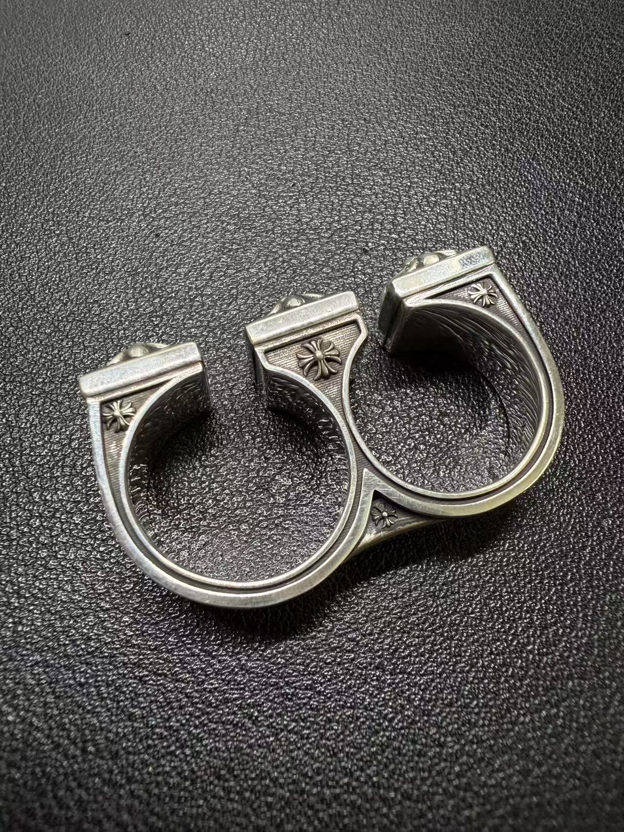 Chrome Hearts Cross Ring - Gothic 925 Sterling Silver Jewelry | David Studio