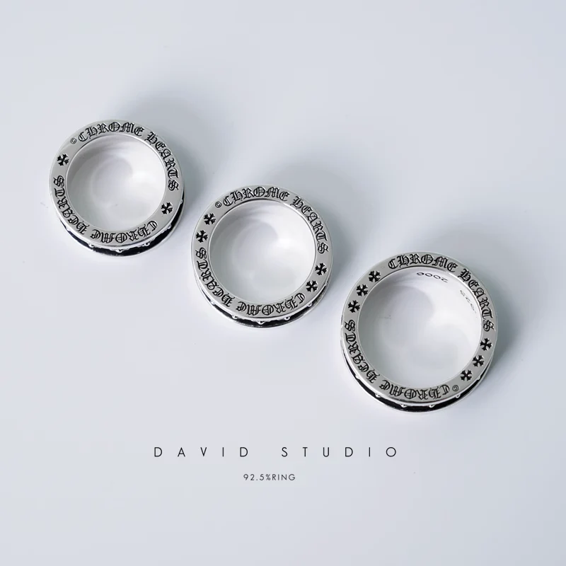 Chrome Hearts Cross Ring - Gothic 925 Sterling Silver Jewelry | David Studio