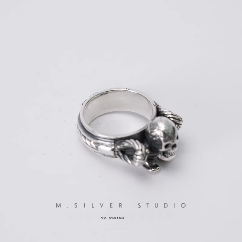 Chrome Hearts Cross Ring - Gothic 925 Sterling Silver Jewelry | David Studio