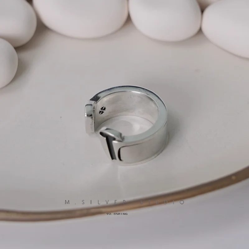 Chrome Hearts Cross Ring - Gothic 925 Sterling Silver Jewelry | David Studio