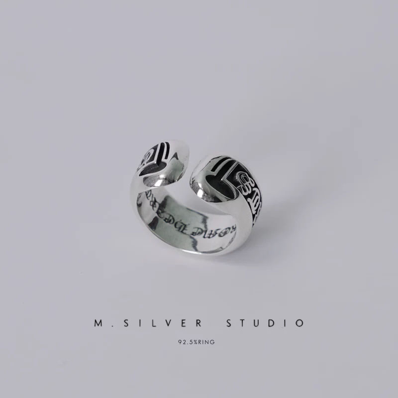 Chrome Hearts Cross Ring - Gothic 925 Sterling Silver Jewelry | David Studio