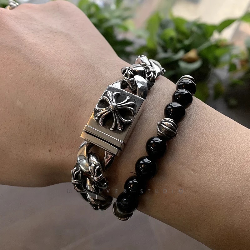 Chrome Hearts Cross Ring - Gothic 925 Sterling Silver Jewelry | David Studio