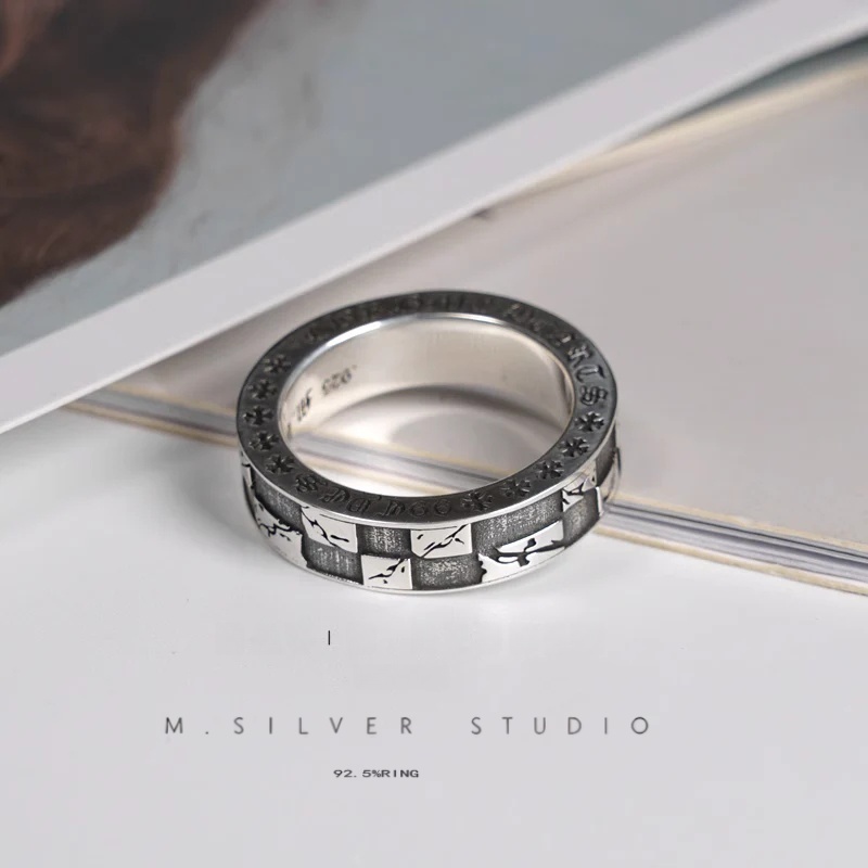 Chrome Hearts Cross Ring - Gothic 925 Sterling Silver Jewelry | David Studio