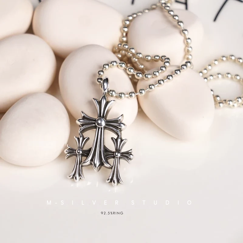 Chrome Hearts Cross Ring - Gothic 925 Sterling Silver Jewelry | David Studio