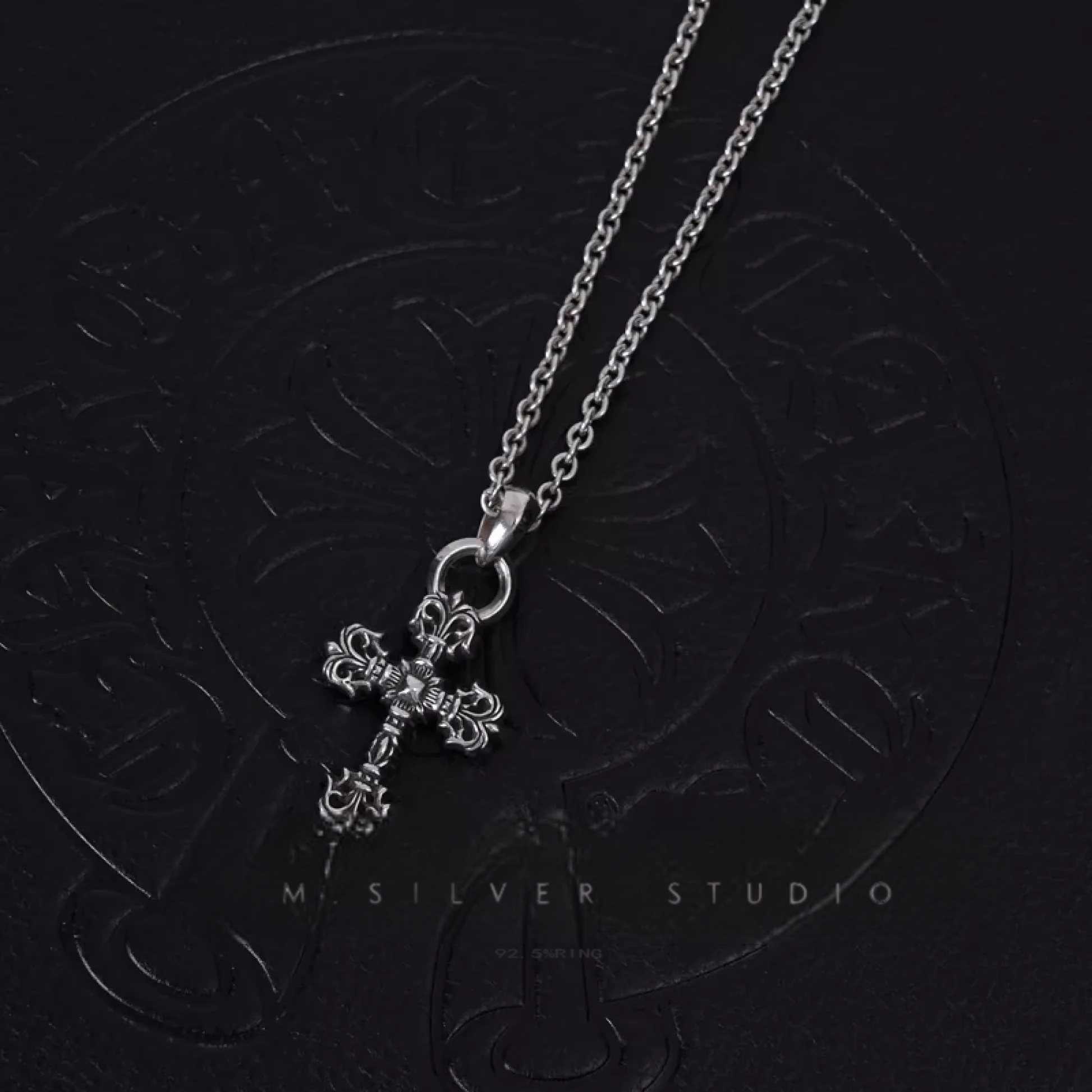 Chrome Hearts Cross Ring - Gothic 925 Sterling Silver Jewelry | David Studio