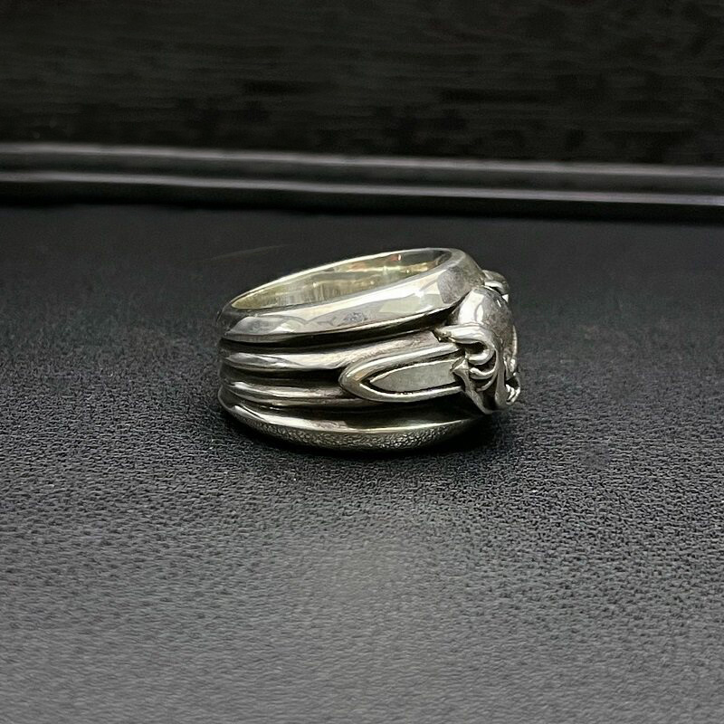 Chrome Hearts Cross Ring - Gothic 925 Sterling Silver Jewelry | David Studio