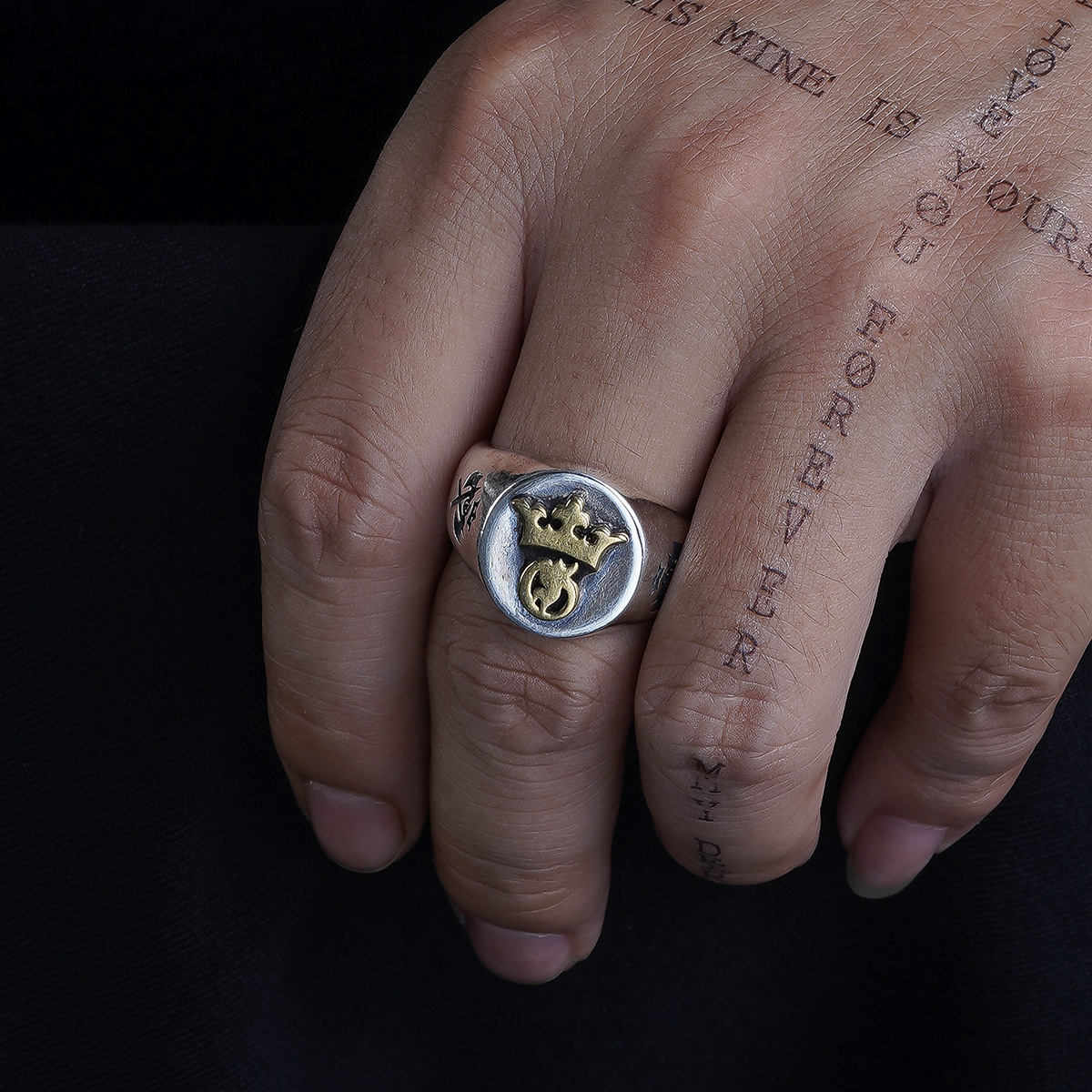 Chrome Hearts Cross Ring - Gothic 925 Sterling Silver Jewelry | David Studio