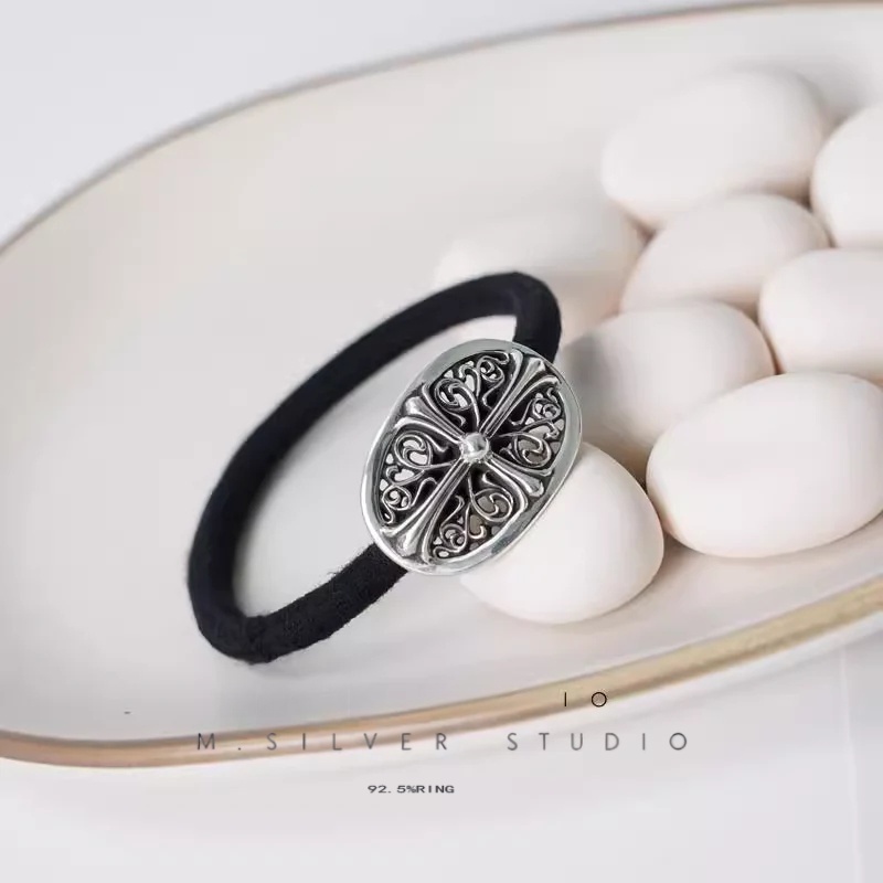 Chrome Hearts Cross Ring - Gothic 925 Sterling Silver Jewelry | David Studio