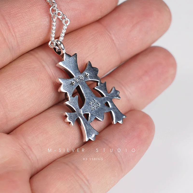 Chrome Hearts Cross Ring - Gothic 925 Sterling Silver Jewelry | David Studio