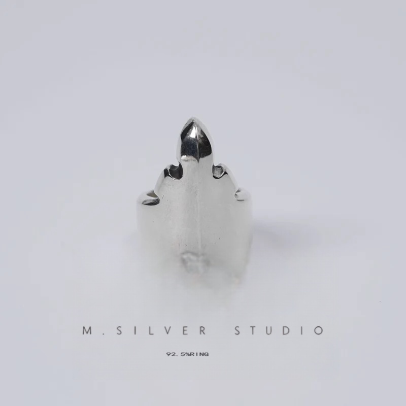 Chrome Hearts Cross Ring - Gothic 925 Sterling Silver Jewelry | David Studio