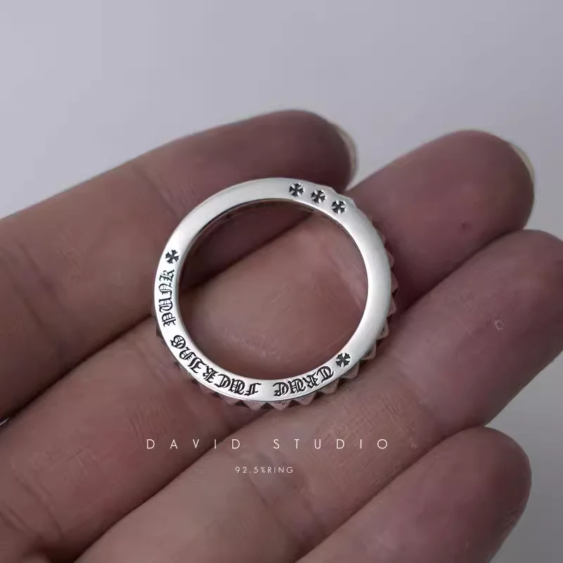 Chrome Hearts Cross Ring - Gothic 925 Sterling Silver Jewelry | David Studio