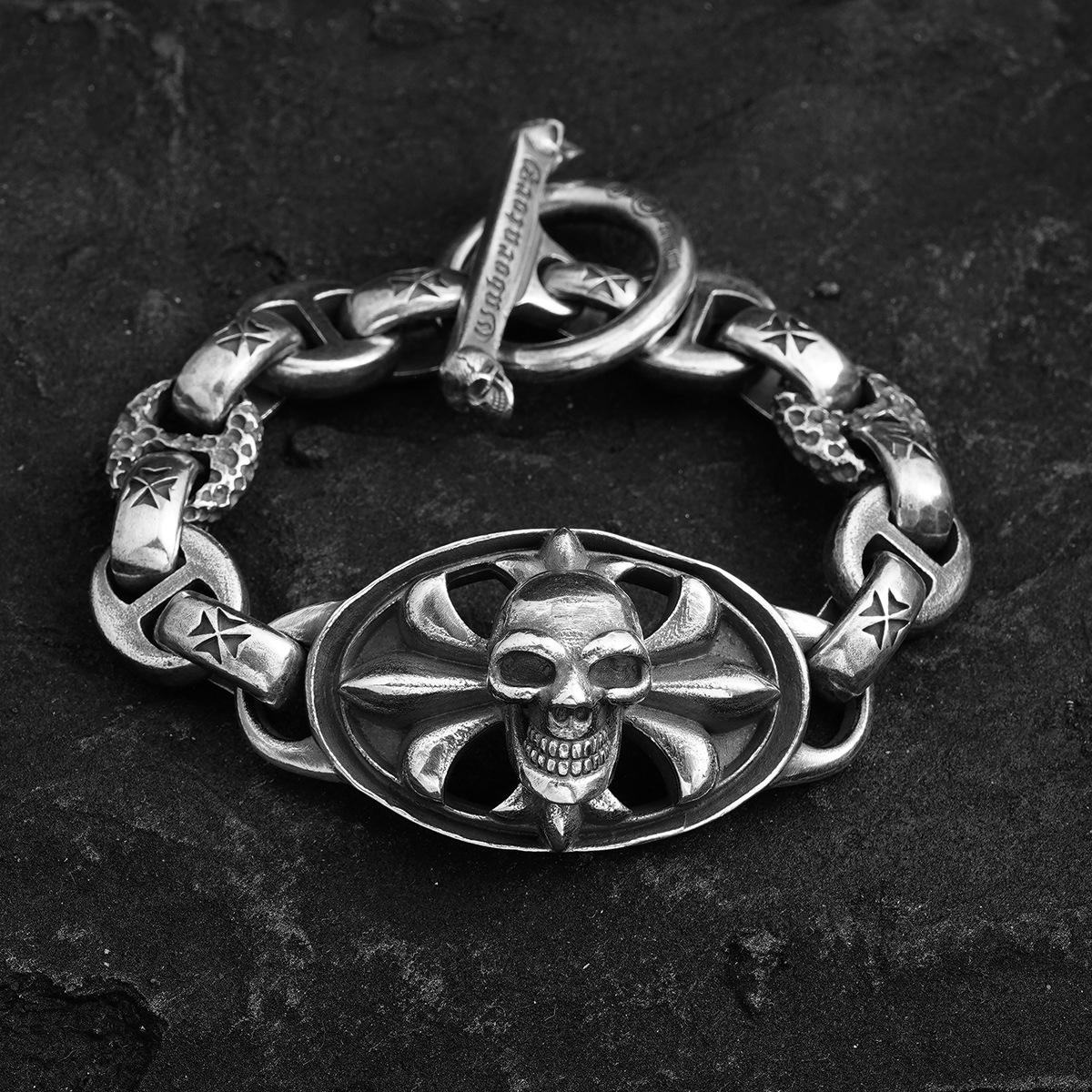 Chrome Hearts Cross Ring - Gothic 925 Sterling Silver Jewelry | David Studio