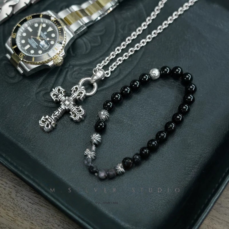 Chrome Hearts Cross Ring - Gothic 925 Sterling Silver Jewelry | David Studio