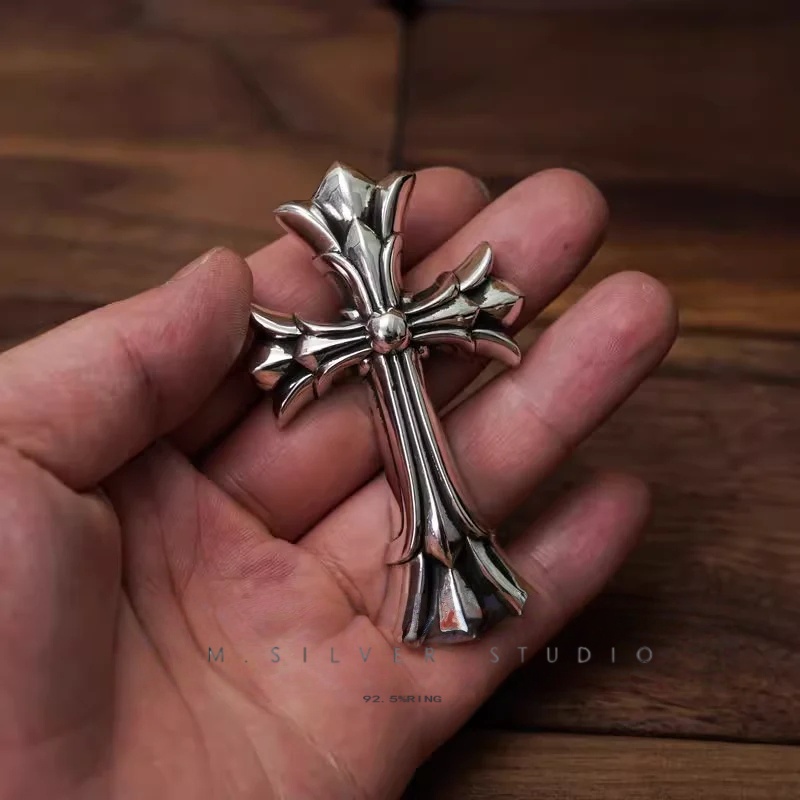 Chrome Hearts Cross Ring - Gothic 925 Sterling Silver Jewelry | David Studio