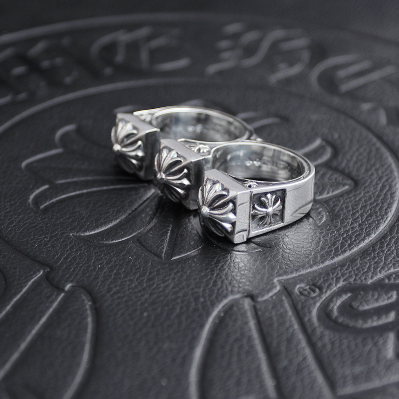 Chrome Hearts Cross Ring - Gothic 925 Sterling Silver Jewelry | David Studio