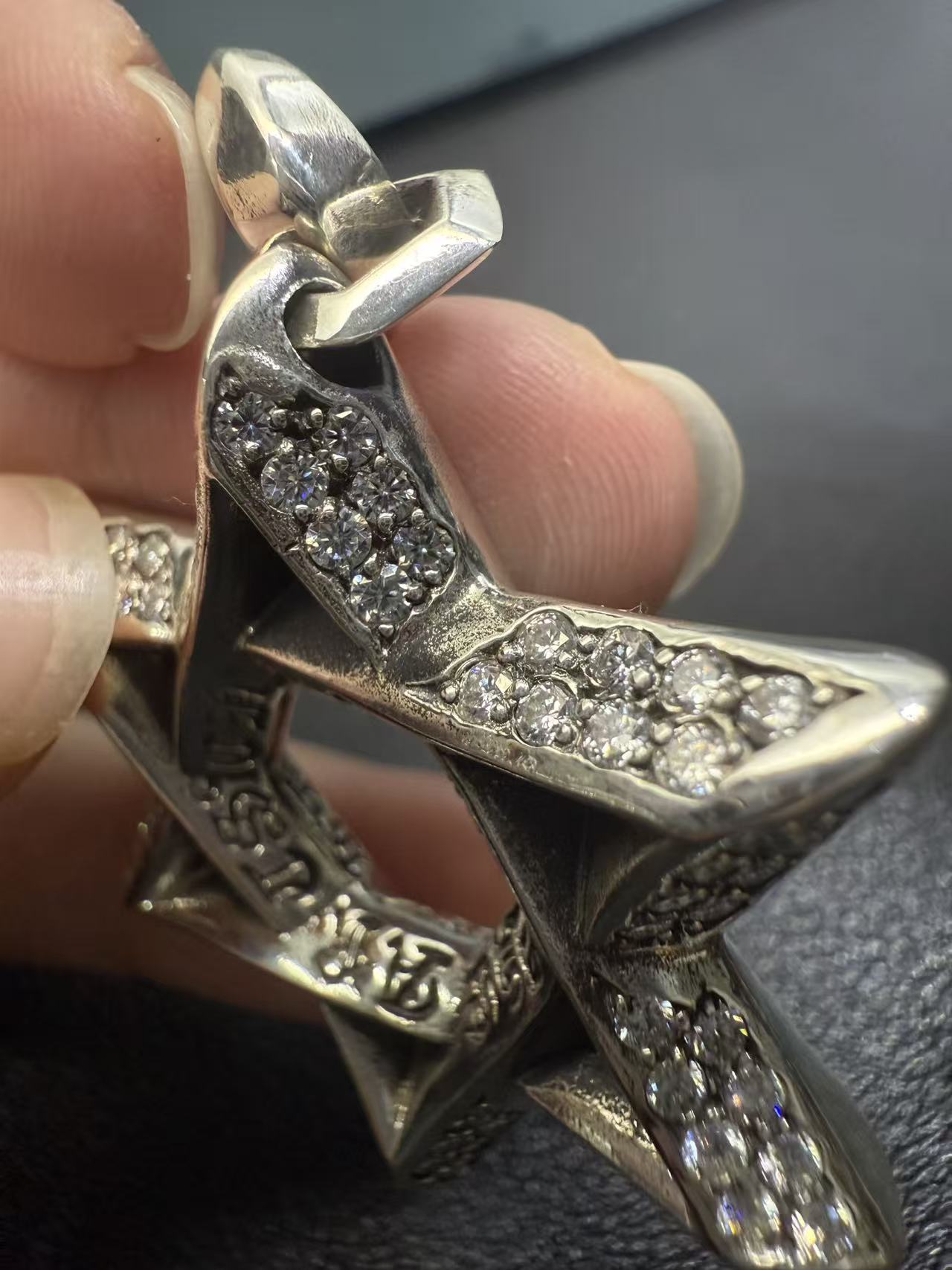 Chrome Hearts Cross Ring - Gothic 925 Sterling Silver Jewelry | David Studio