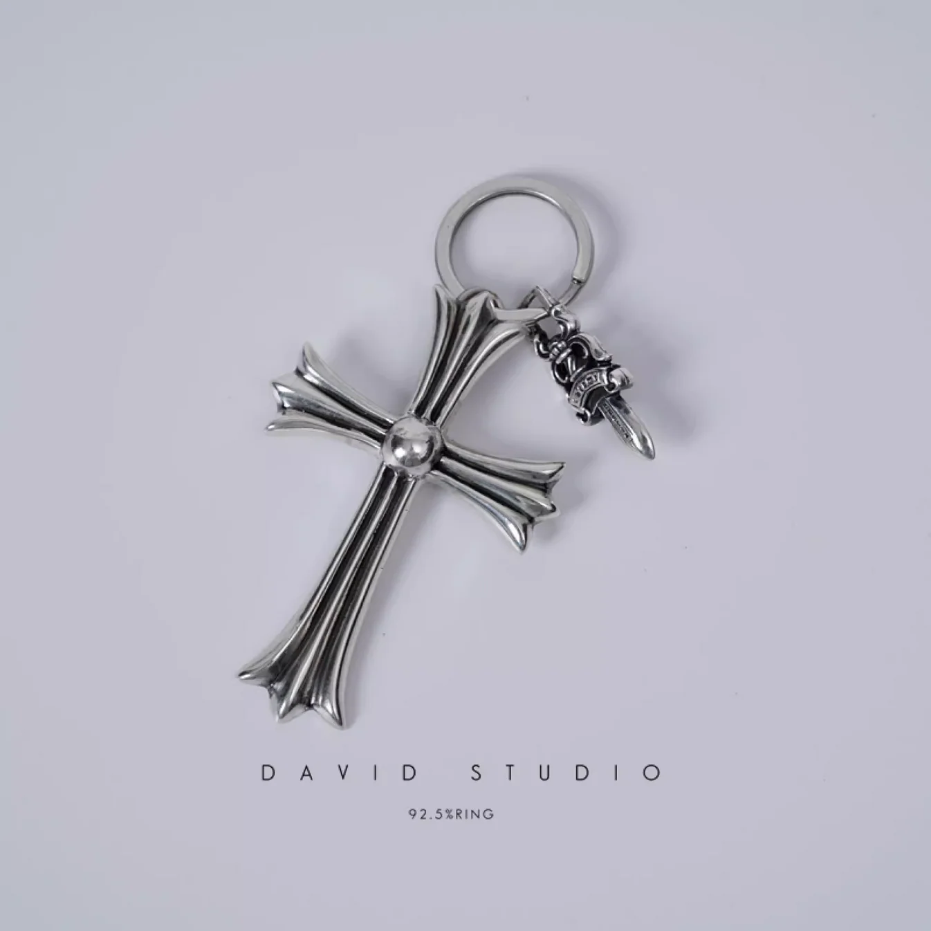 Chrome Hearts Cross Ring - Gothic 925 Sterling Silver Jewelry | David Studio