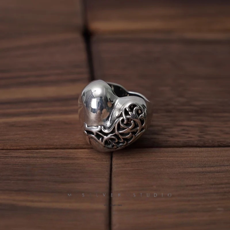 Chrome Hearts Cross Ring - Gothic 925 Sterling Silver Jewelry | David Studio