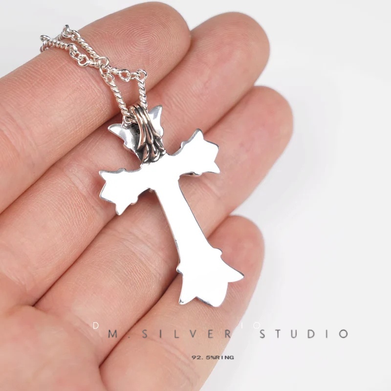 Chrome Hearts Cross Ring - Gothic 925 Sterling Silver Jewelry | David Studio