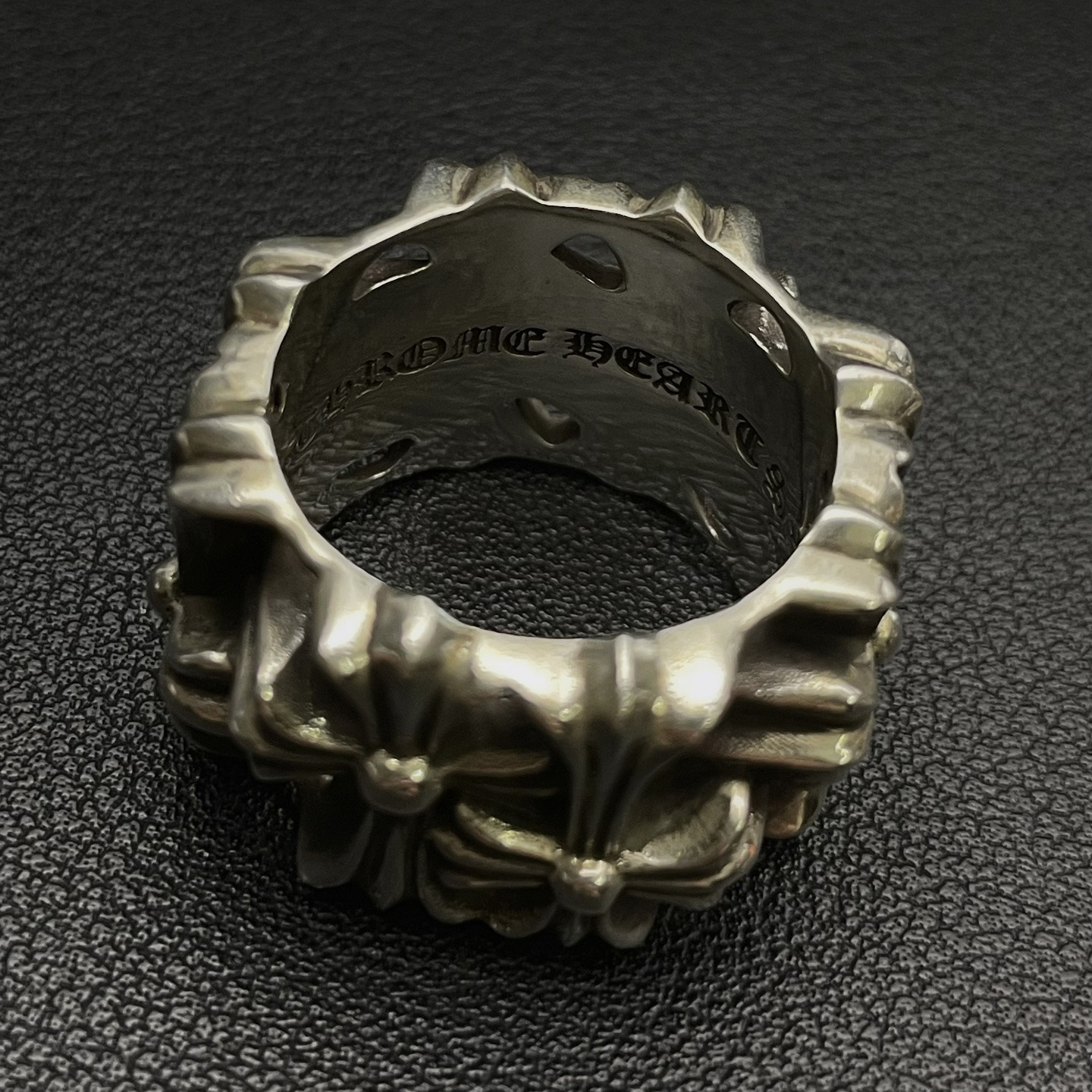 Chrome Hearts Cross Ring - Gothic 925 Sterling Silver Jewelry | David Studio