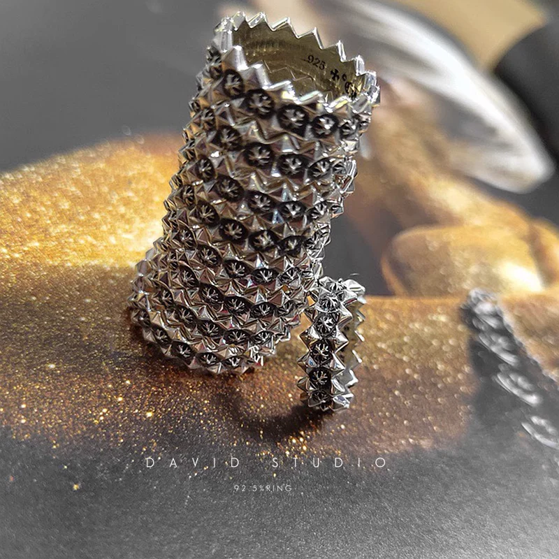 Chrome Hearts Cross Ring - Gothic 925 Sterling Silver Jewelry | David Studio