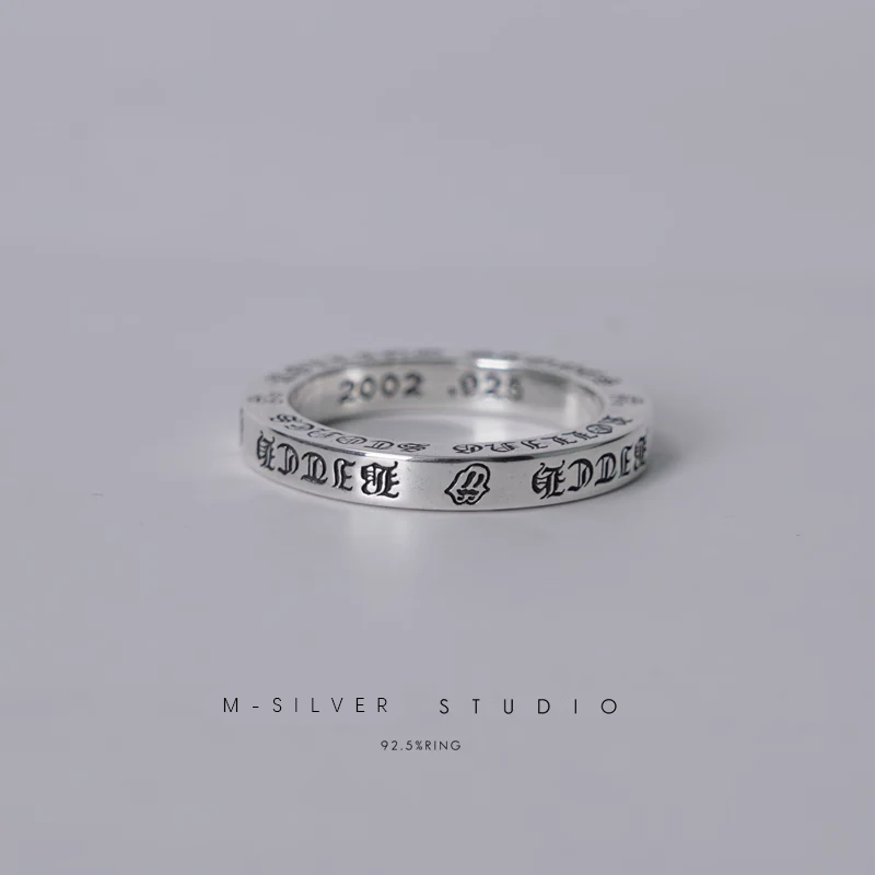 Chrome Hearts Cross Ring - Gothic 925 Sterling Silver Jewelry | David Studio