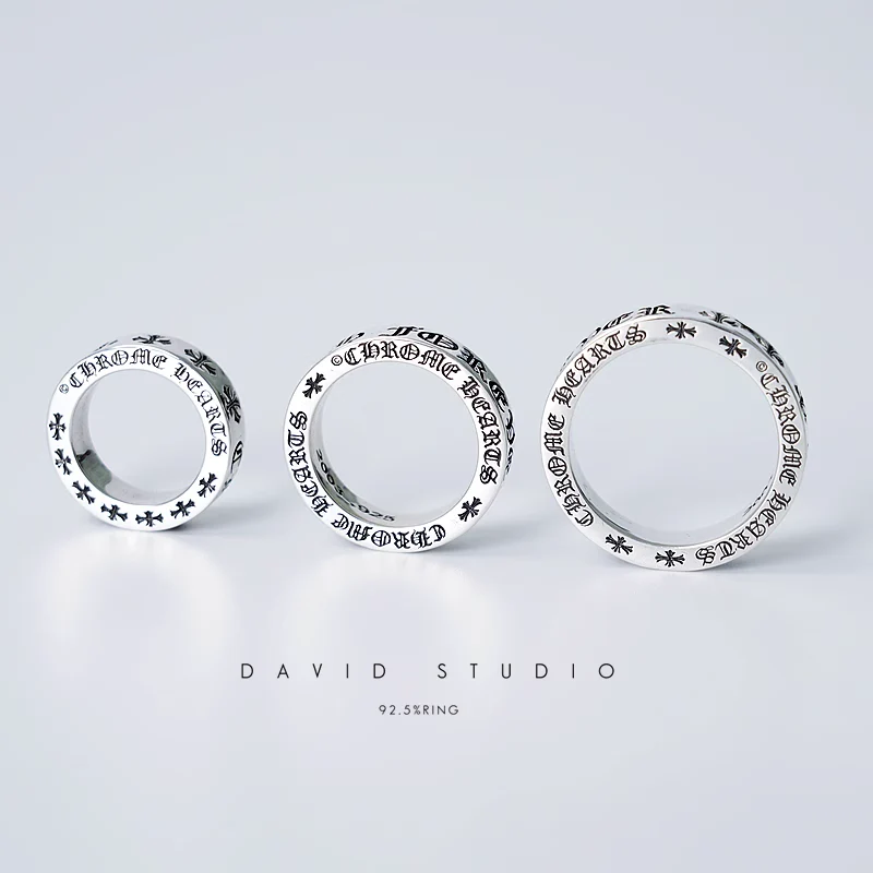 Chrome Hearts Cross Ring - Gothic 925 Sterling Silver Jewelry | David Studio