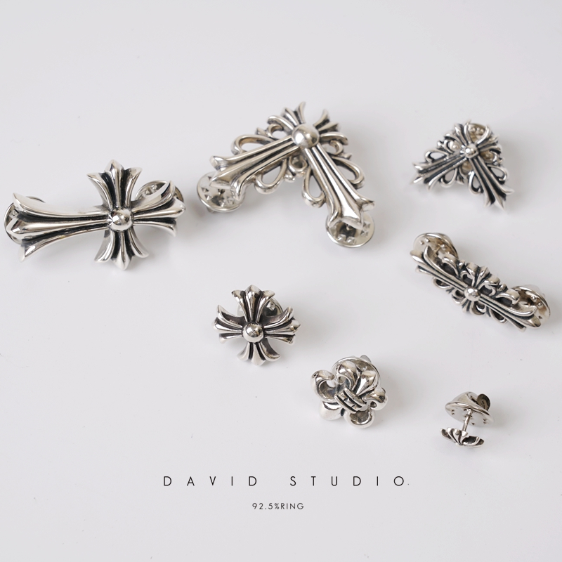 Chrome Hearts Cross Ring - Gothic 925 Sterling Silver Jewelry | David Studio