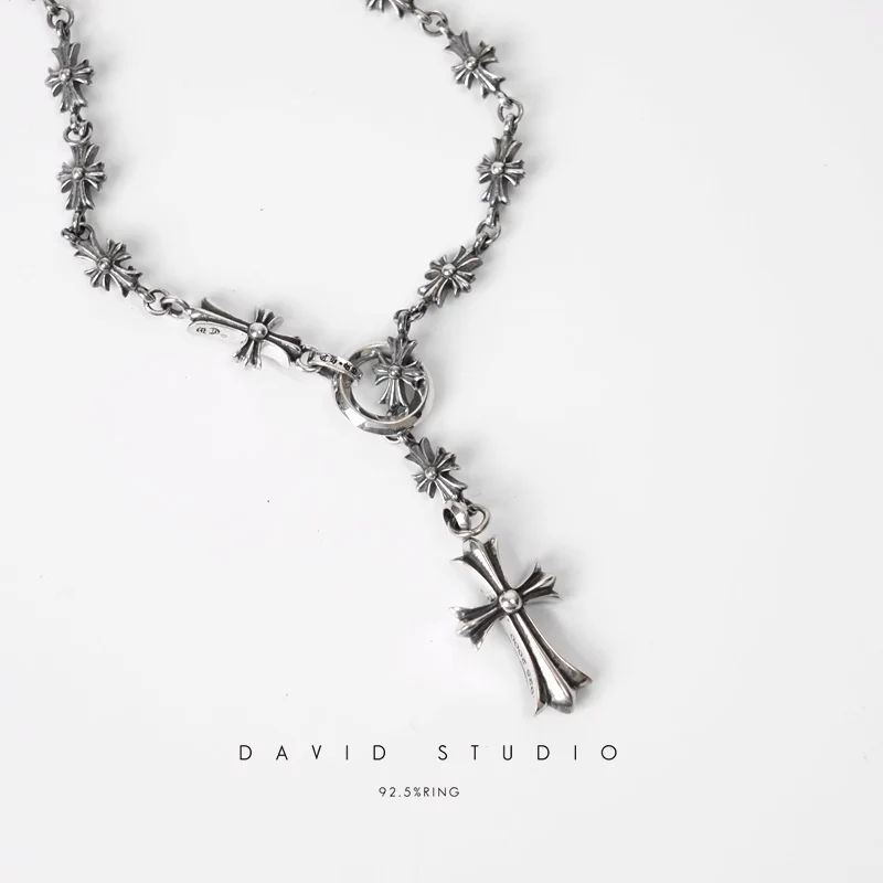 Chrome Hearts Cross Ring - Gothic 925 Sterling Silver Jewelry | David Studio