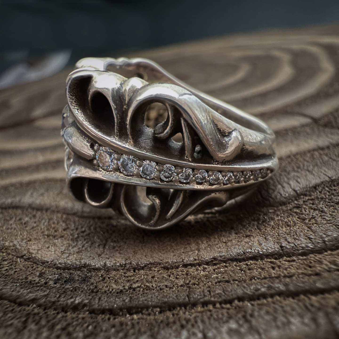 Chrome Hearts Cross Ring - Gothic 925 Sterling Silver Jewelry | David Studio