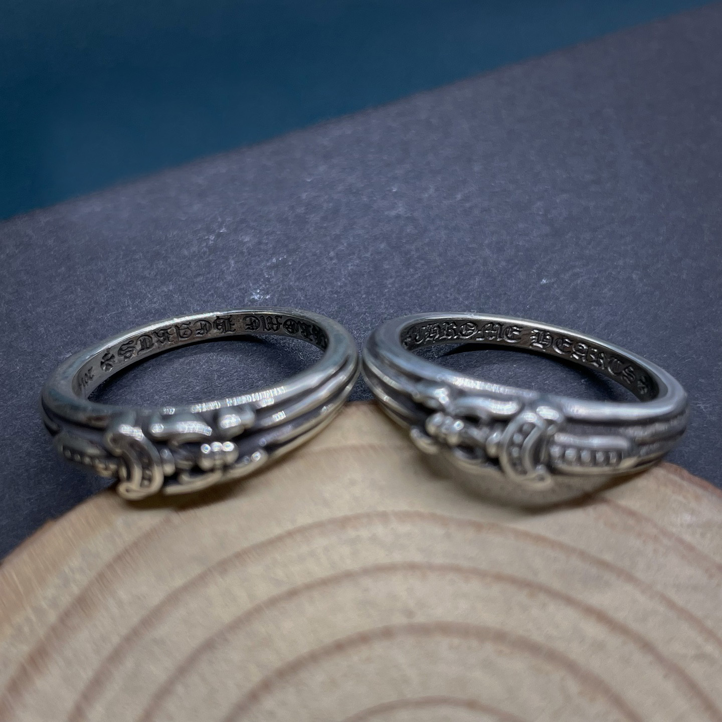 Chrome Hearts Cross Ring - Gothic 925 Sterling Silver Jewelry | David Studio