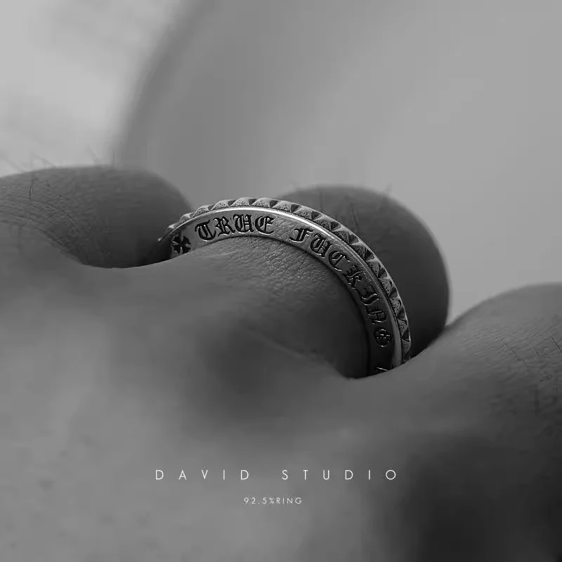 Chrome Hearts Cross Ring - Gothic 925 Sterling Silver Jewelry | David Studio