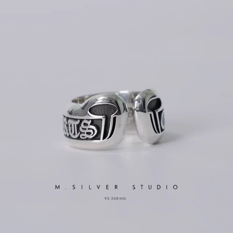 Chrome Hearts Cross Ring - Gothic 925 Sterling Silver Jewelry | David Studio