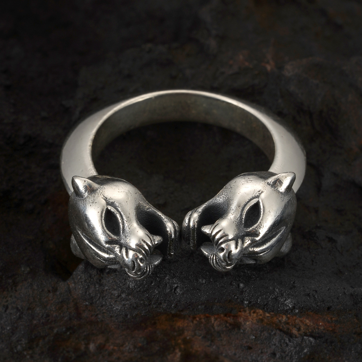 Chrome Hearts Cross Ring - Gothic 925 Sterling Silver Jewelry | David Studio