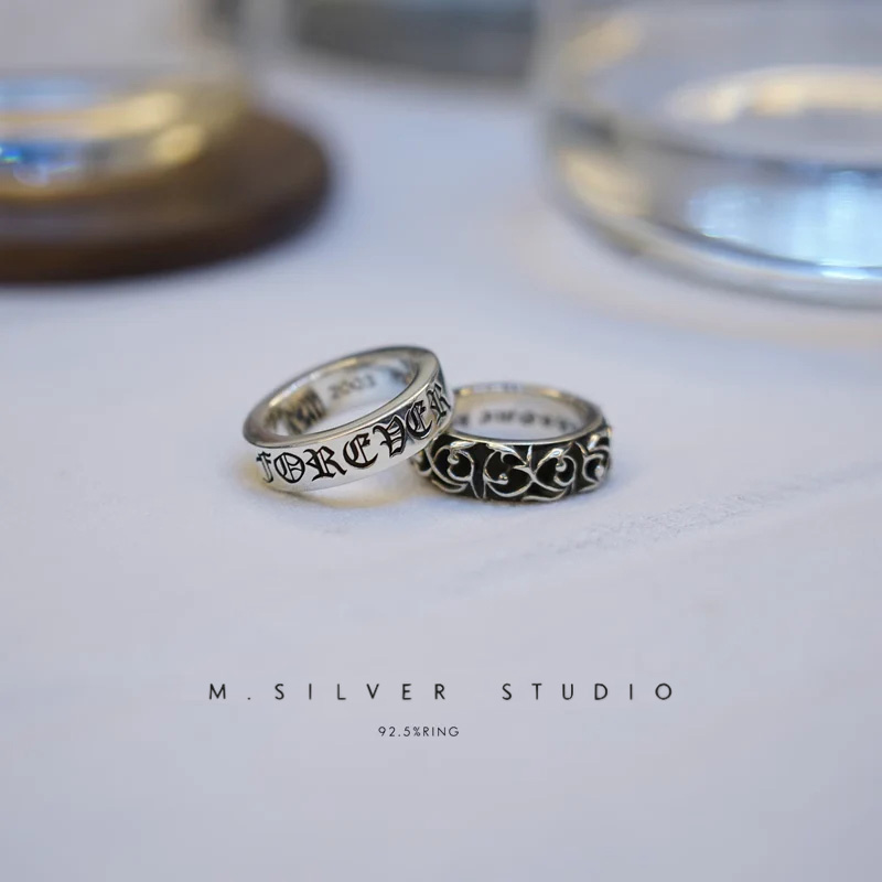 Chrome Hearts Cross Ring - Gothic 925 Sterling Silver Jewelry | David Studio