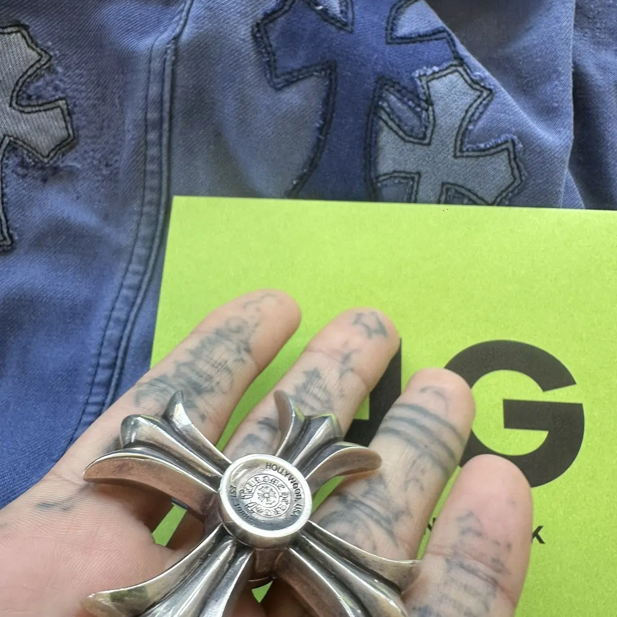 Chrome Hearts Cross Ring - Gothic 925 Sterling Silver Jewelry | David Studio